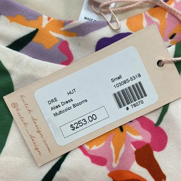 Fairy Core Colorful Blooms Floral Chiffon Skirt Mini Dress Size Small - Picture 10 of 12